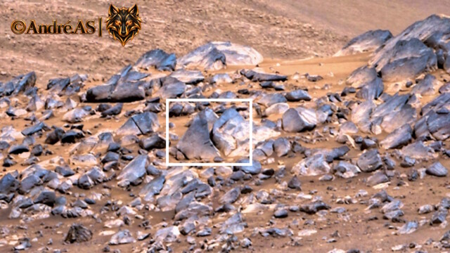 Perseverance — Sol 1701 — image source NASA/JPL-Caltech.
<a href="https://mars.nasa.gov/mars2020/multimedia/raw-images/ZL0_1701_0817937790_113EBY_N0820000ZCAM09785_1100LMJ" target="_blank" rel="noopener">Accéder à la source d’origine</a> Perseverance Sol 1701 — formation martienne évoquant un chariot minier ou un bac de mine renversé
